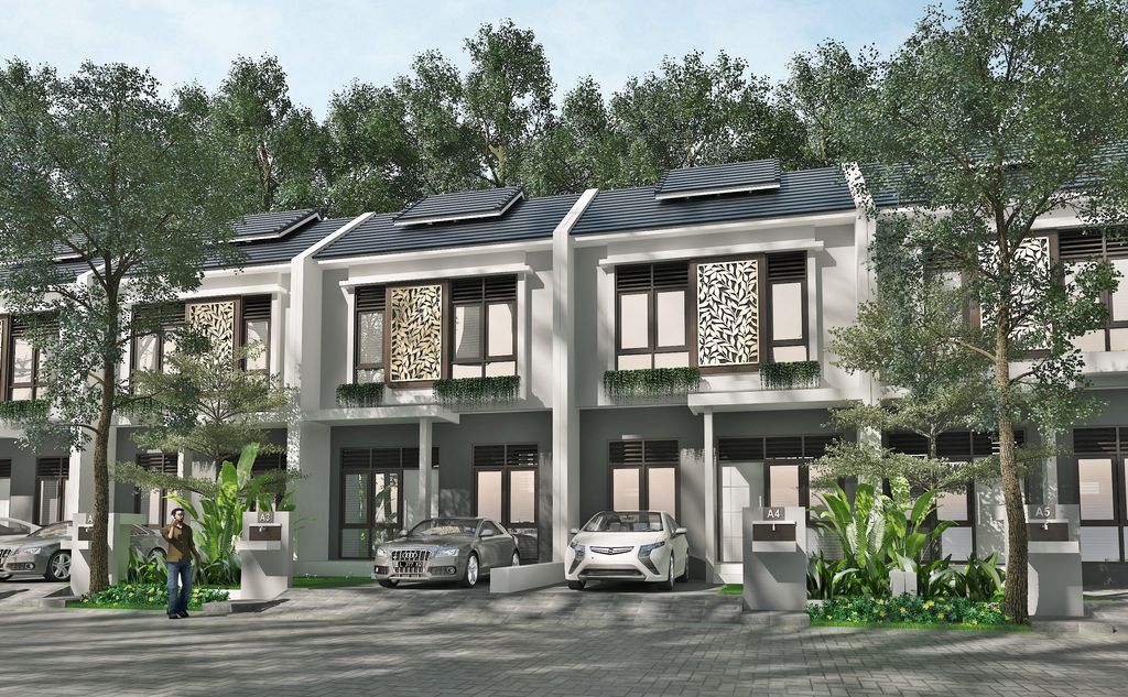 foto tampak rumah tipe 60/72 perumahan ECO MEDAYU