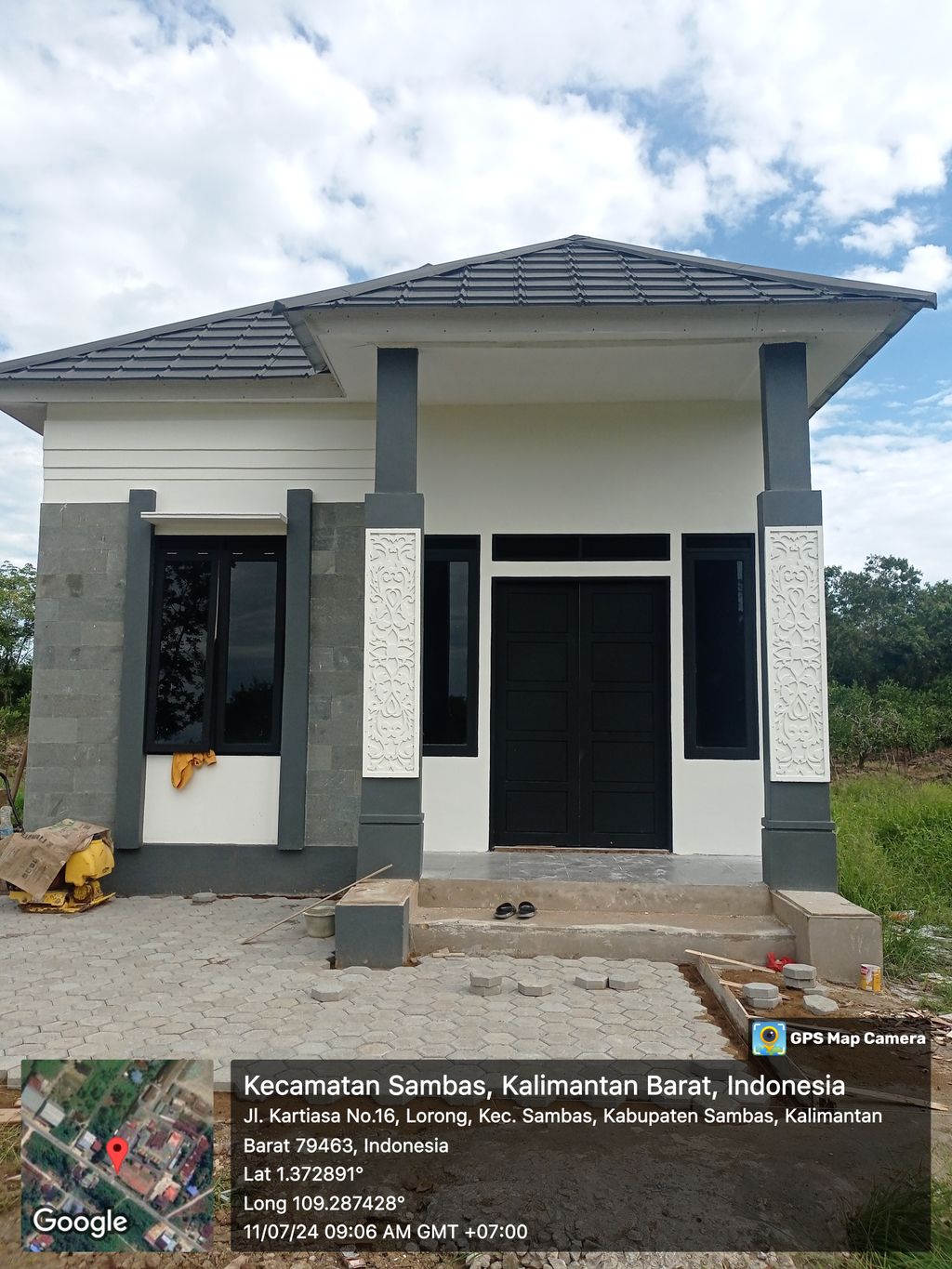 foto tampak rumah tipe 36 perumahan Shankara Residence
