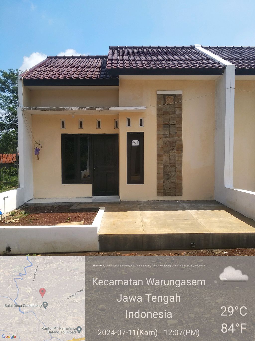 foto tampak rumah tipe SUBSIDI perumahan IRZADA REGENCY