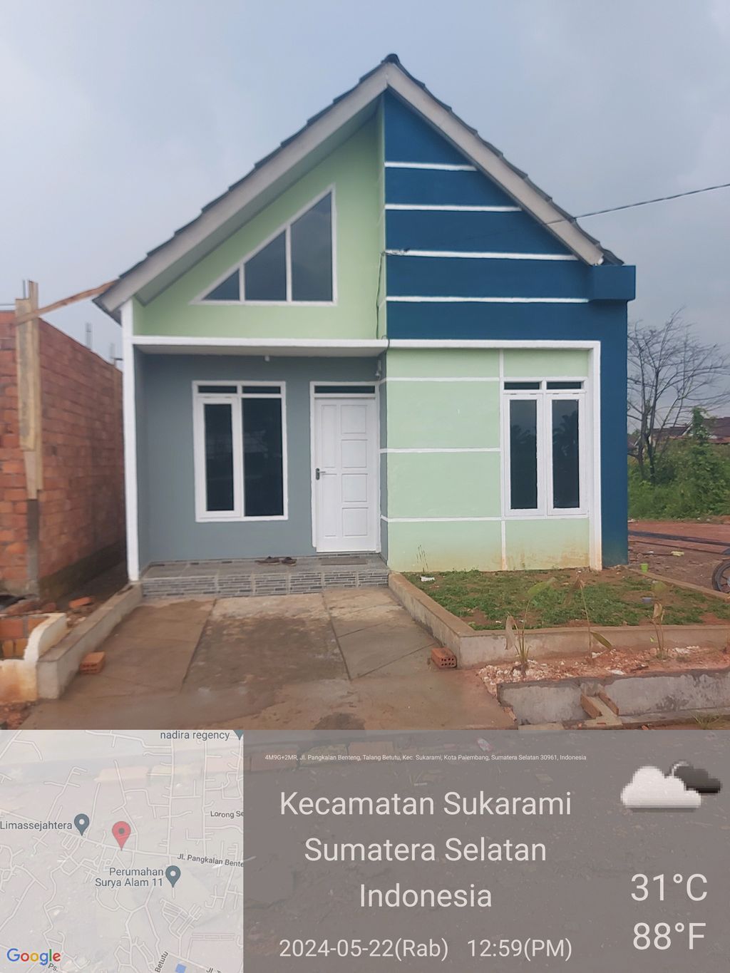 foto tampak rumah tipe 36 perumahan PERUMAHAN KALINKA RESIDENCE 1