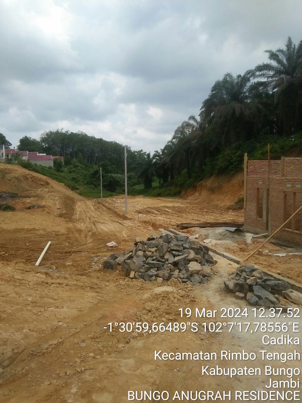 foto posisi tengah perumahan BUNGO ANUGRAH RESIDENCE