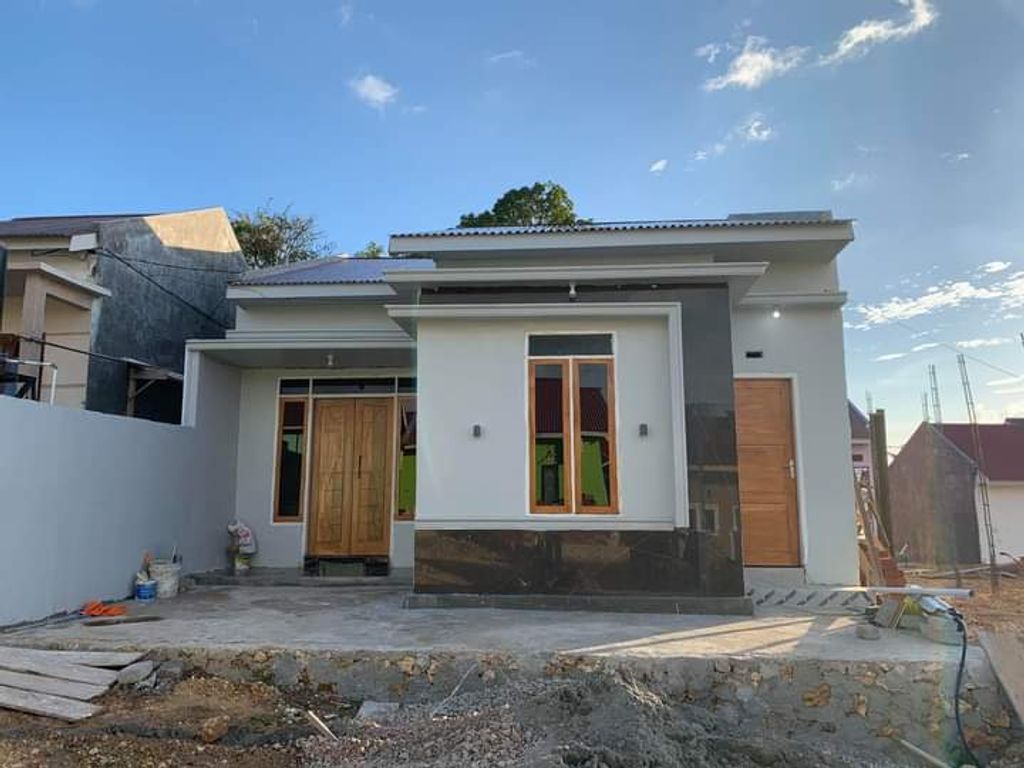 foto tampak rumah tipe 80 perumahan INULGI RESIDENCE II