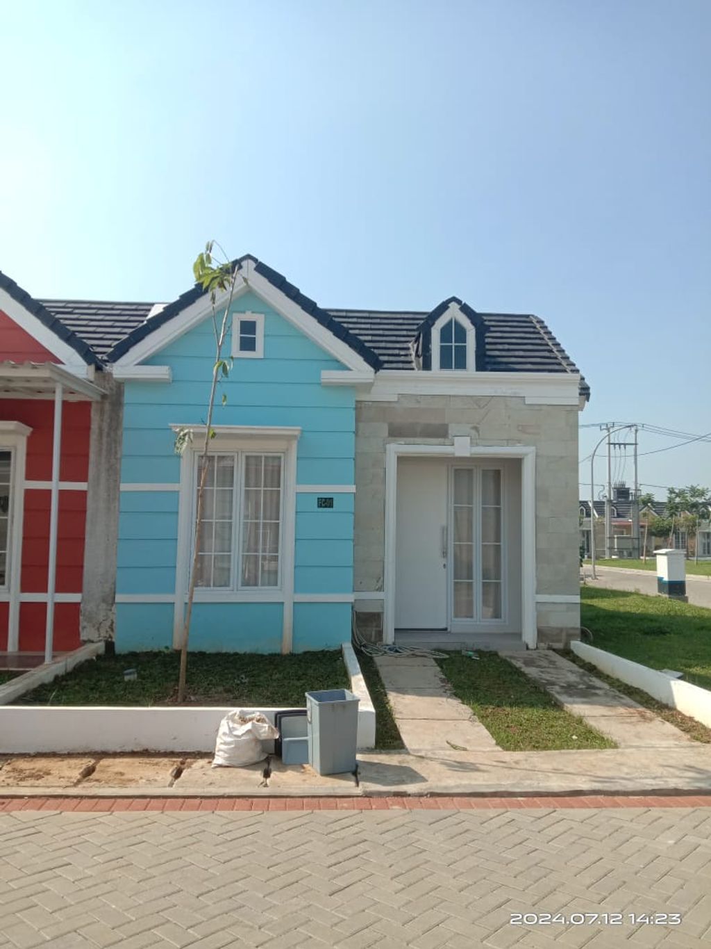 foto tampak rumah tipe 36/99 perumahan BRITANIA BEKASI (TAHAP 2)