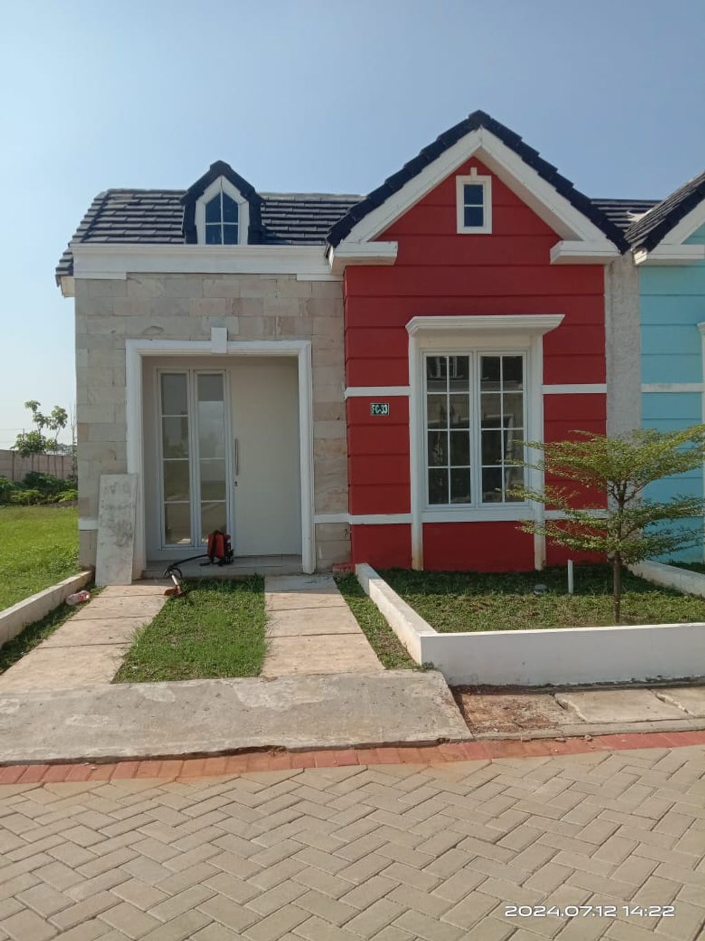 foto tampak rumah tipe 36/88 perumahan BRITANIA BEKASI (TAHAP 2)