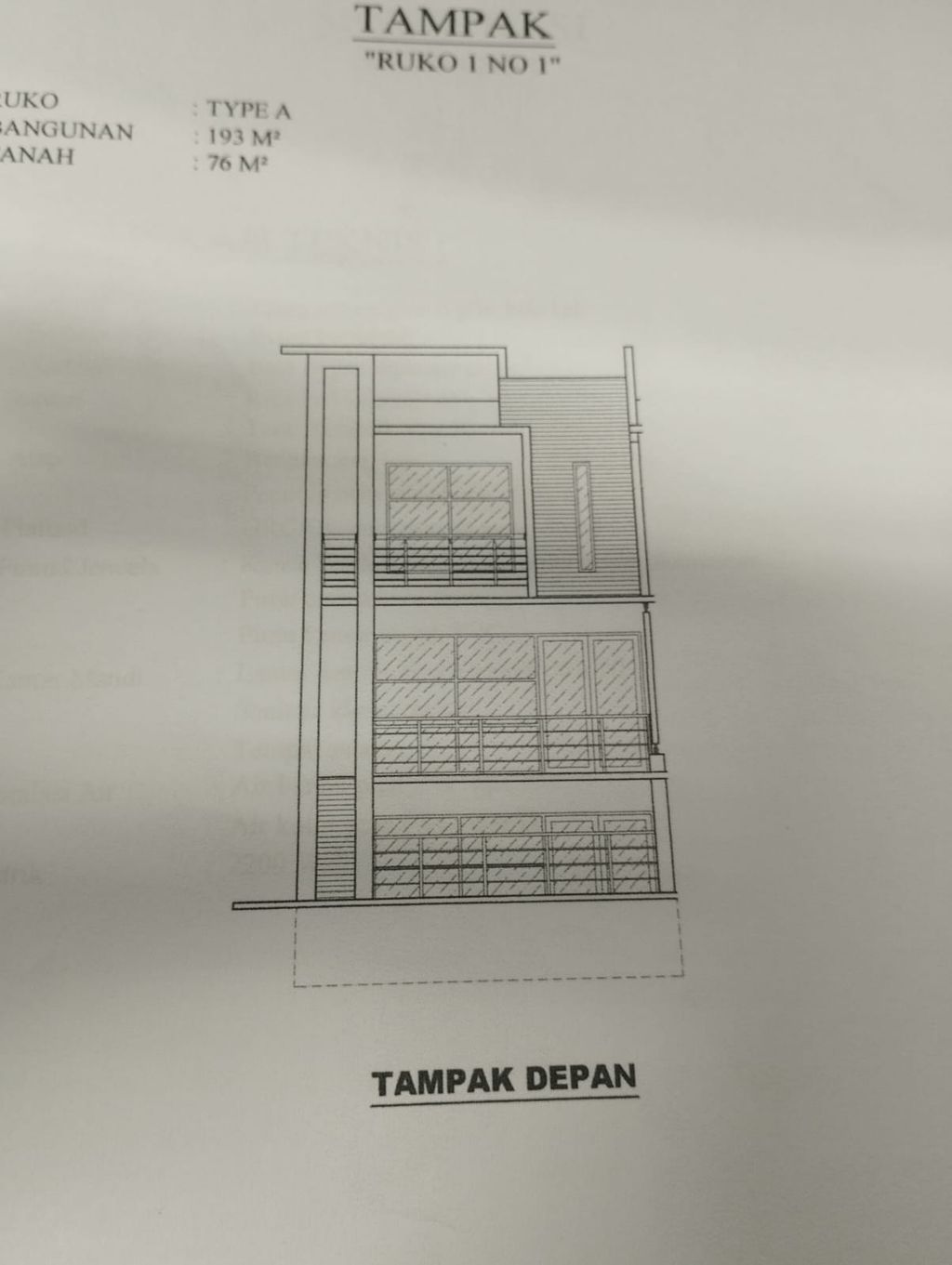 foto tampak rumah tipe A perumahan SERPONG GARDEN 1