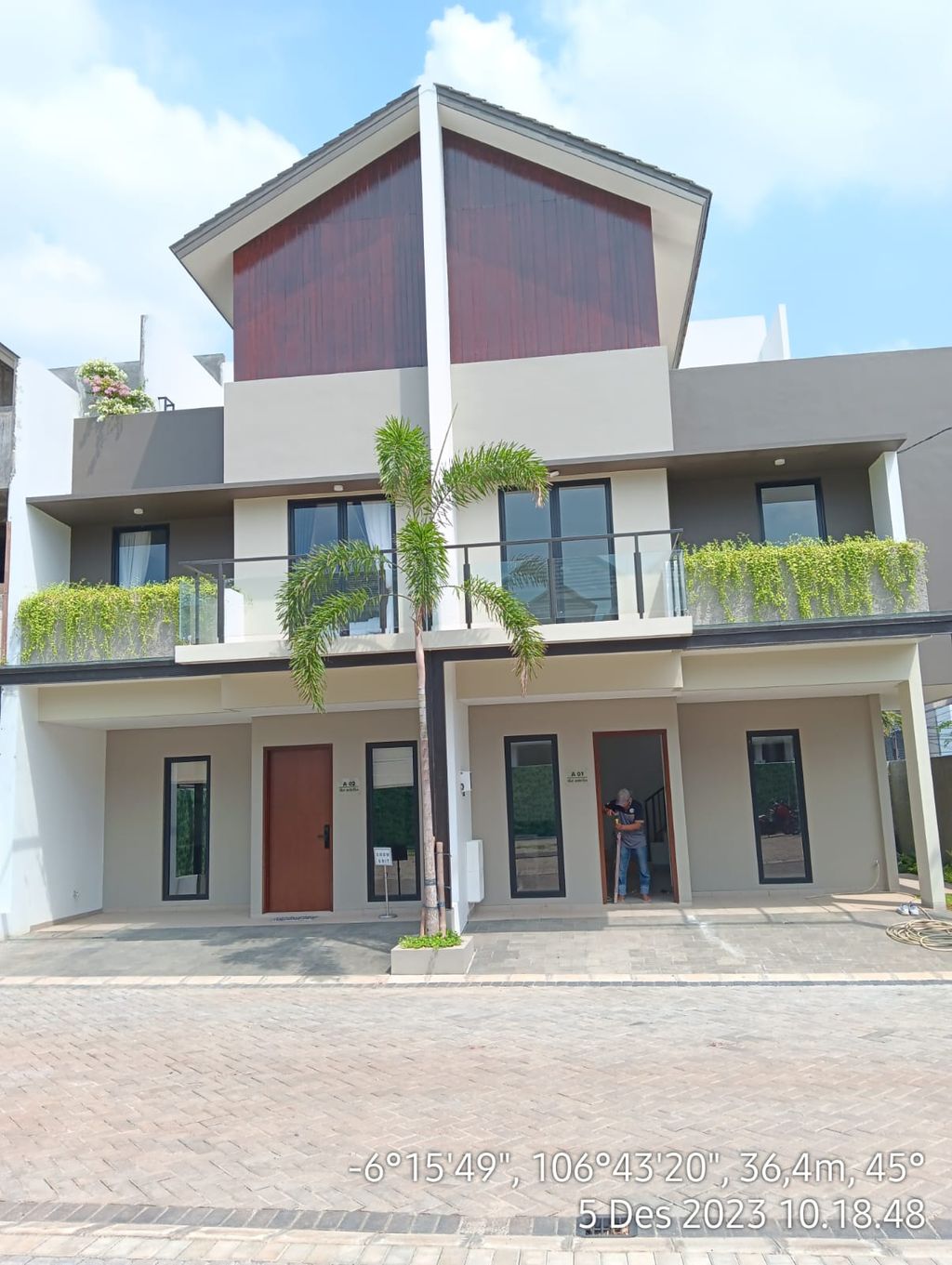 foto tampak rumah tipe A11 perumahan The Astelia