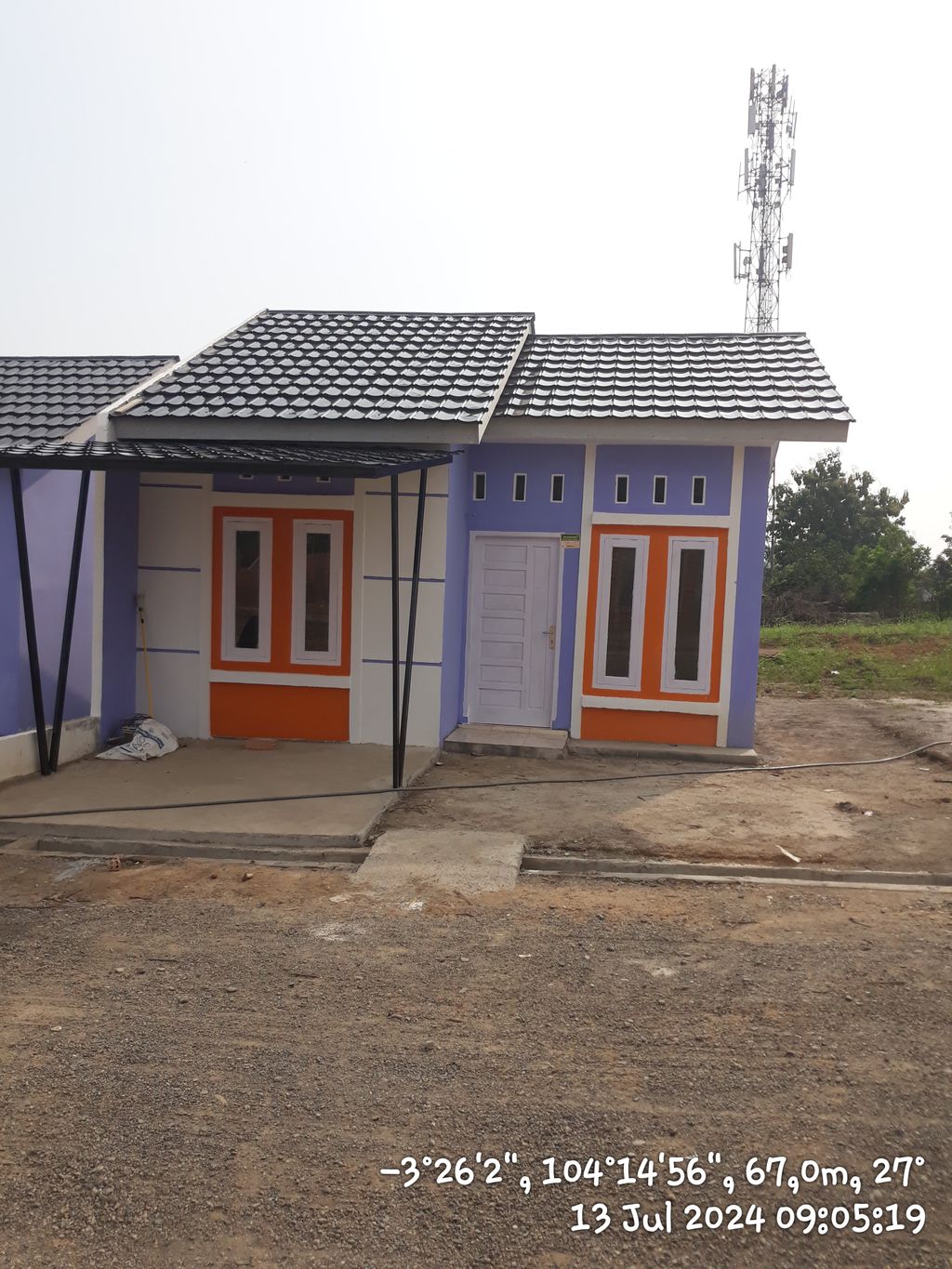 foto tampak rumah tipe 36 perumahan PALEM BUKIT ARDA 2