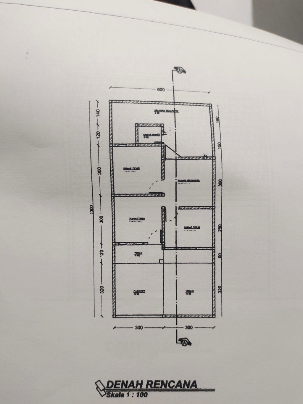 foto denah rumah tipe Rumah Tapak perumahan Nusantara Garden 1