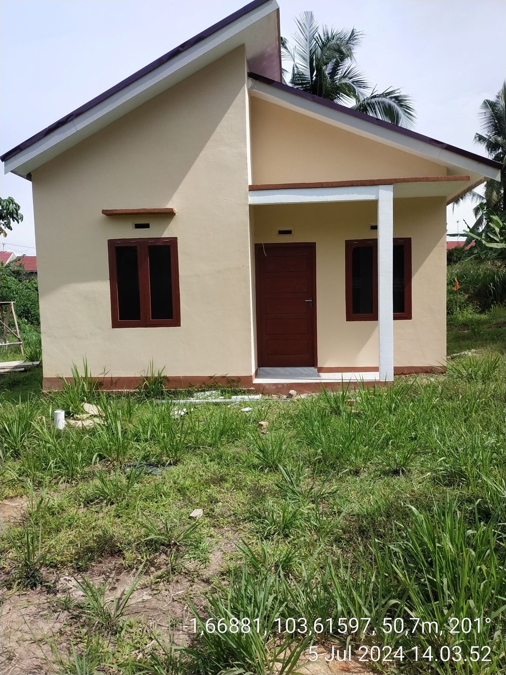 foto tampak rumah tipe 36 perumahan BERKAH KENALI ASRI