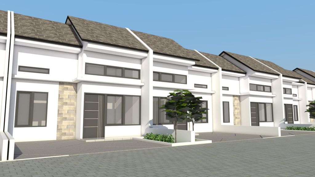 foto tampak rumah tipe 30 perumahan Cahaya Permai Residence