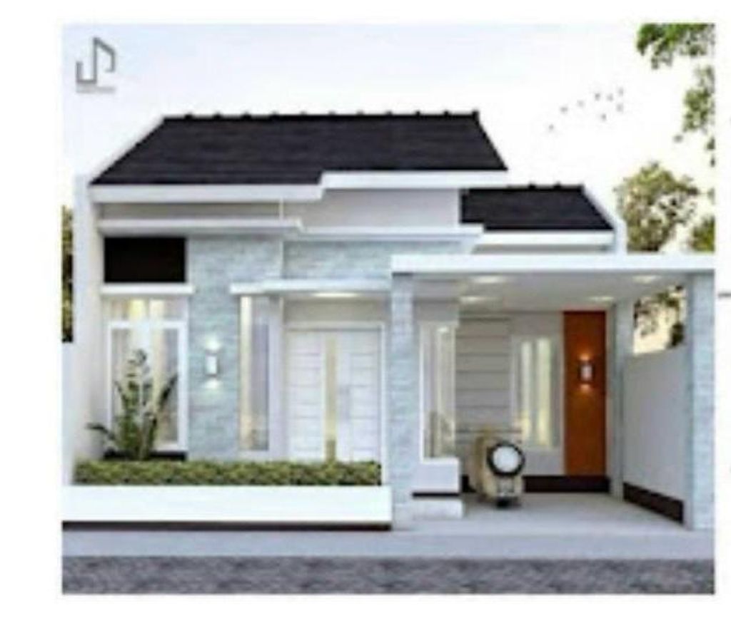 foto tampak rumah tipe 60 perumahan Borneo Land Property
