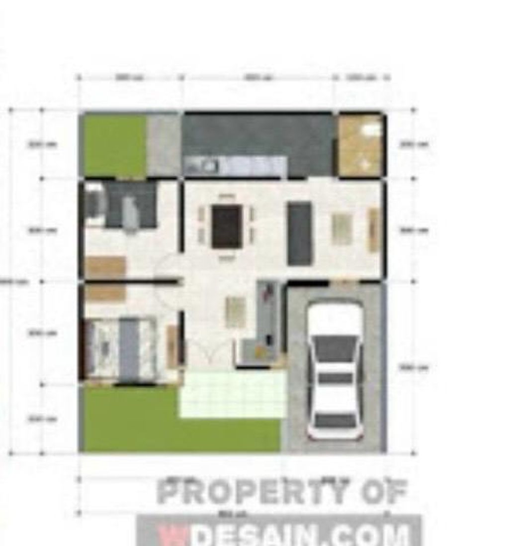 foto denah rumah tipe 60 perumahan Borneo Land Property