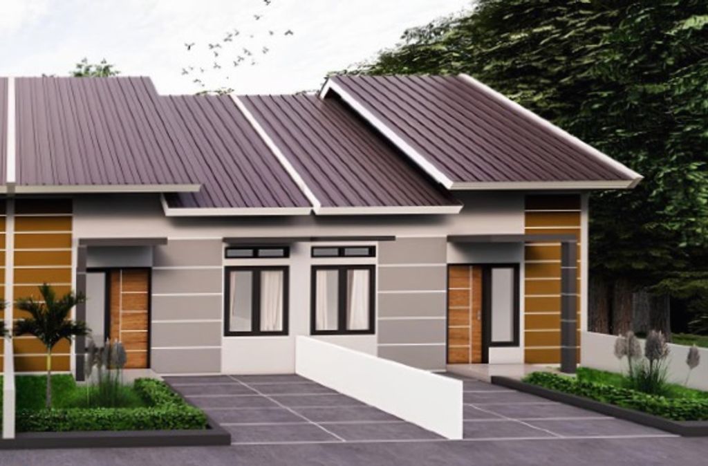 foto tampak rumah tipe 36 perumahan AMEENA RESIDENCE