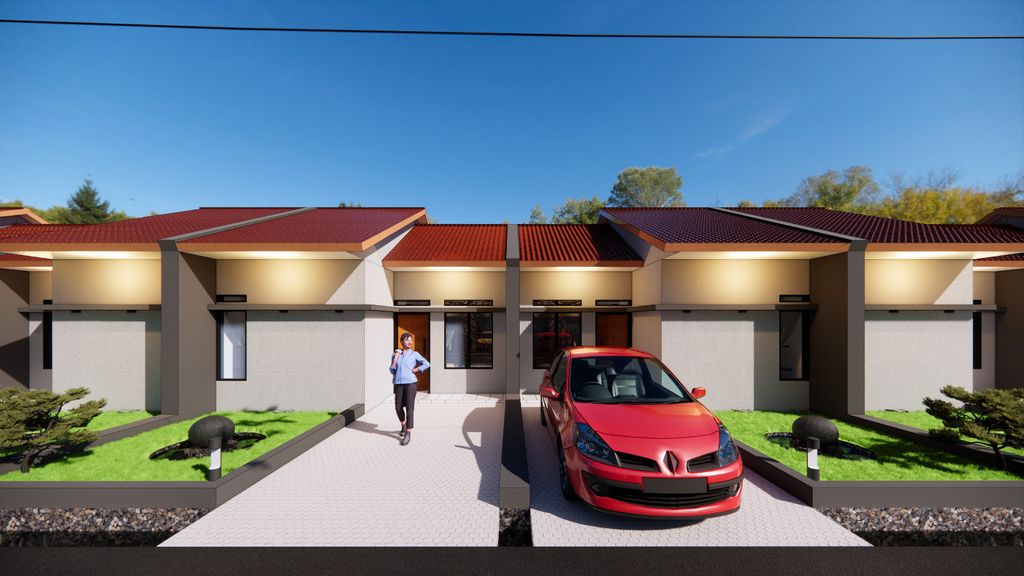 foto tampak rumah tipe 32 perumahan BRIS RESIDENCE 2 Tahap 2