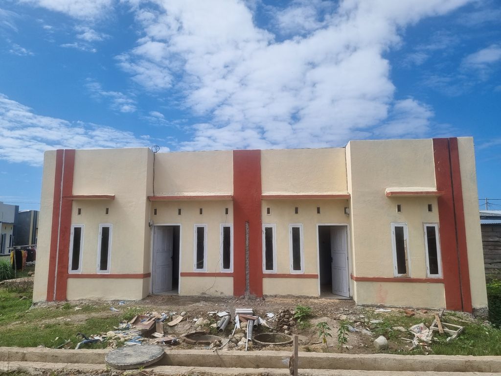 foto tampak rumah tipe 36 perumahan Nur Rezeky Residence Tahap 2