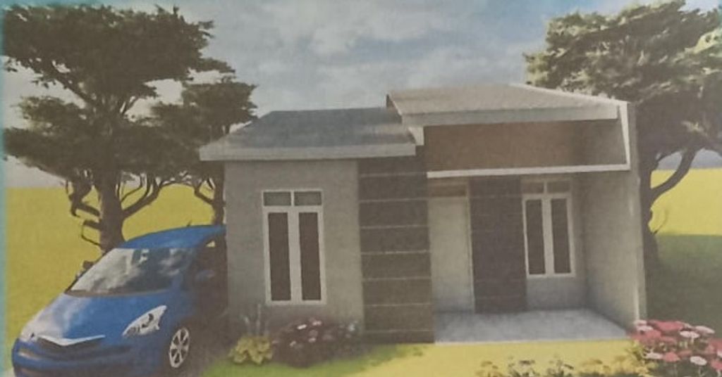 foto tampak rumah tipe 36 perumahan GRAND MA'WA