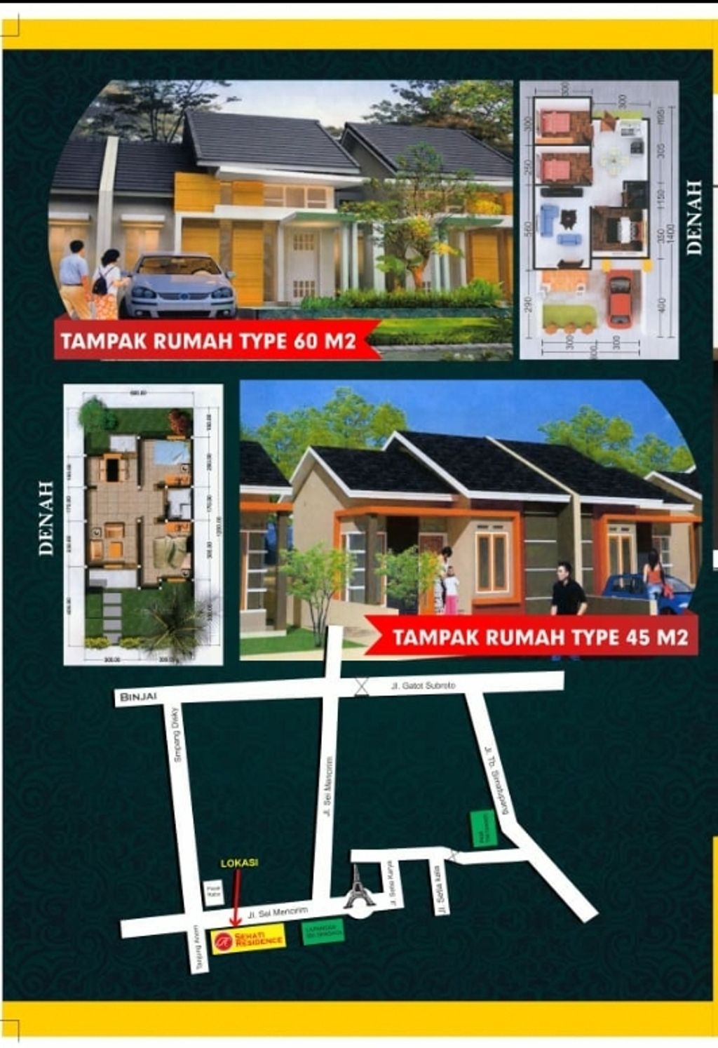 foto tampak rumah tipe 36 perumahan SEHATI RESIDENCE 2