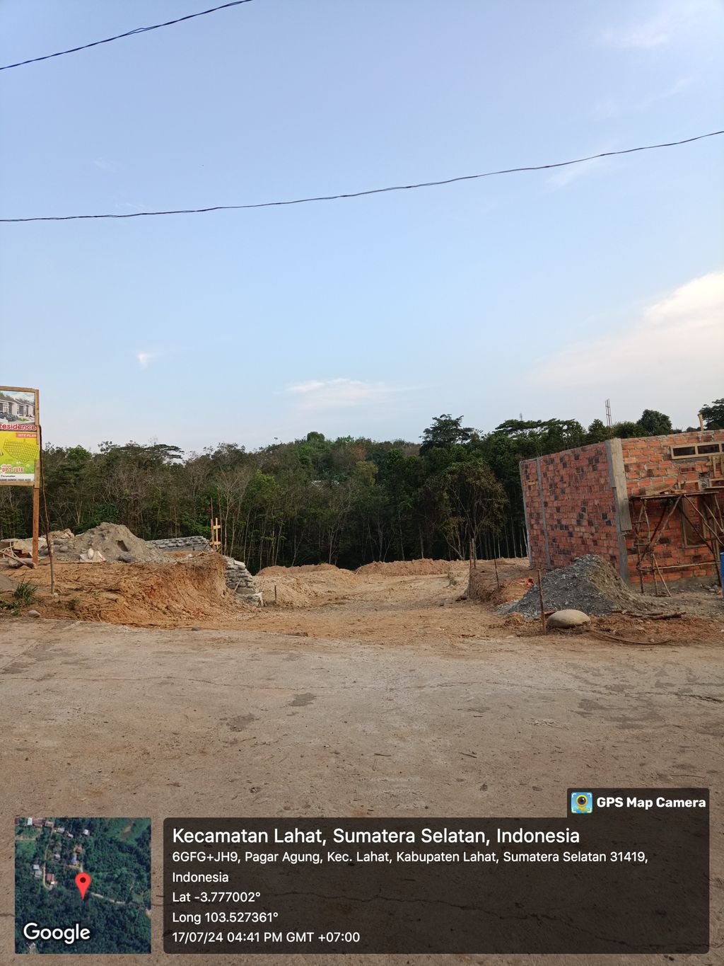 foto posisi tengah perumahan AUSHAFA RESIDENCE