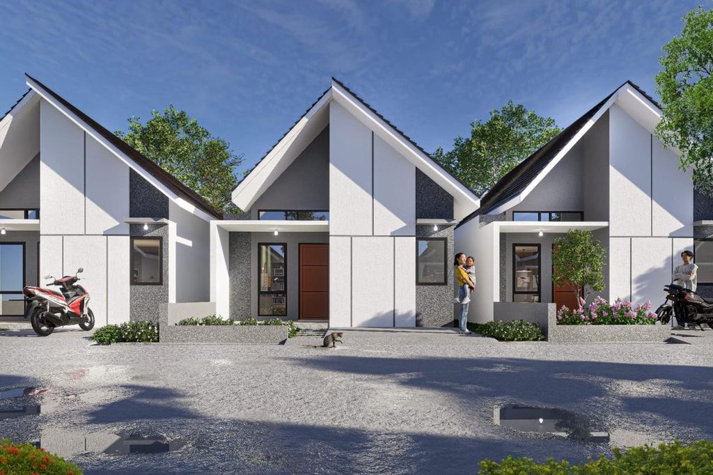 foto tampak rumah tipe RSH perumahan Clara Residence 2