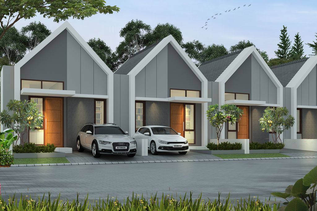 foto tampak rumah tipe 30/60 perumahan REDJO VIEW
