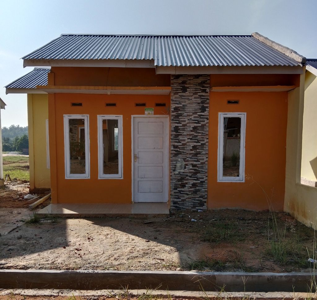 foto tampak rumah tipe RSH 36 perumahan PERUMAHAN HASANAH INDAH KERINCI II