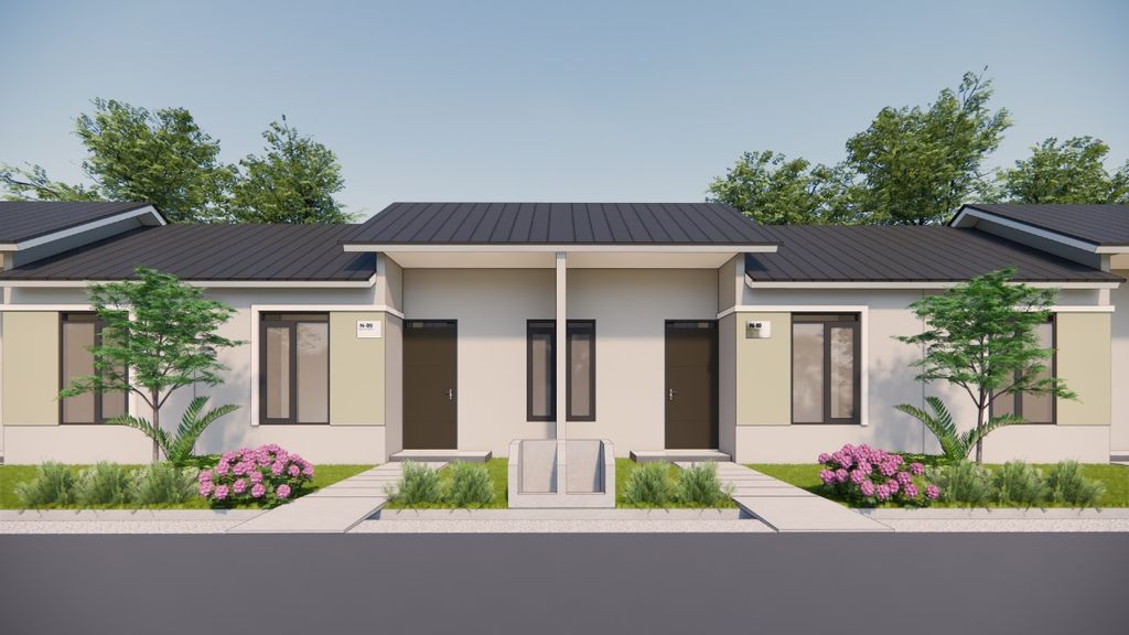 foto tampak rumah tipe 30/60 perumahan LIDO ASRI RESIDENCE 2