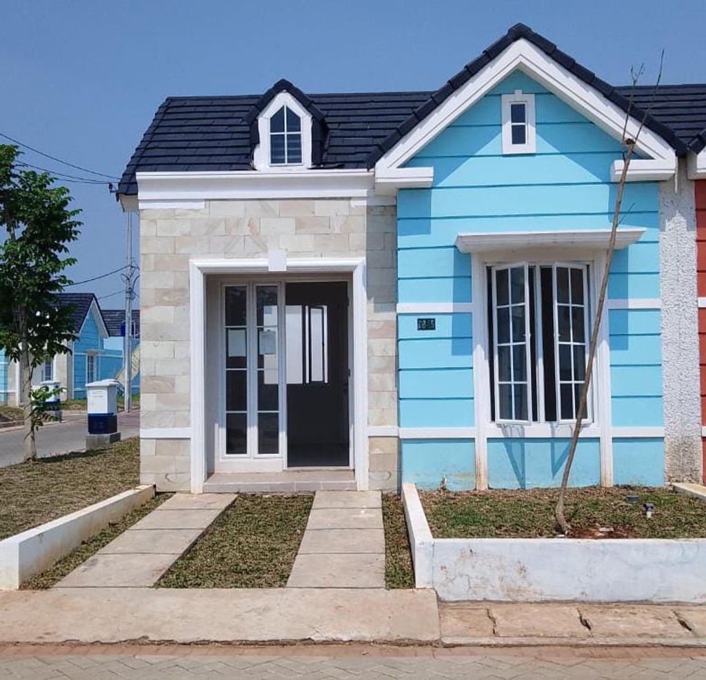 foto tampak rumah tipe 36/117 perumahan BRITANIA BEKASI (TAHAP 2)