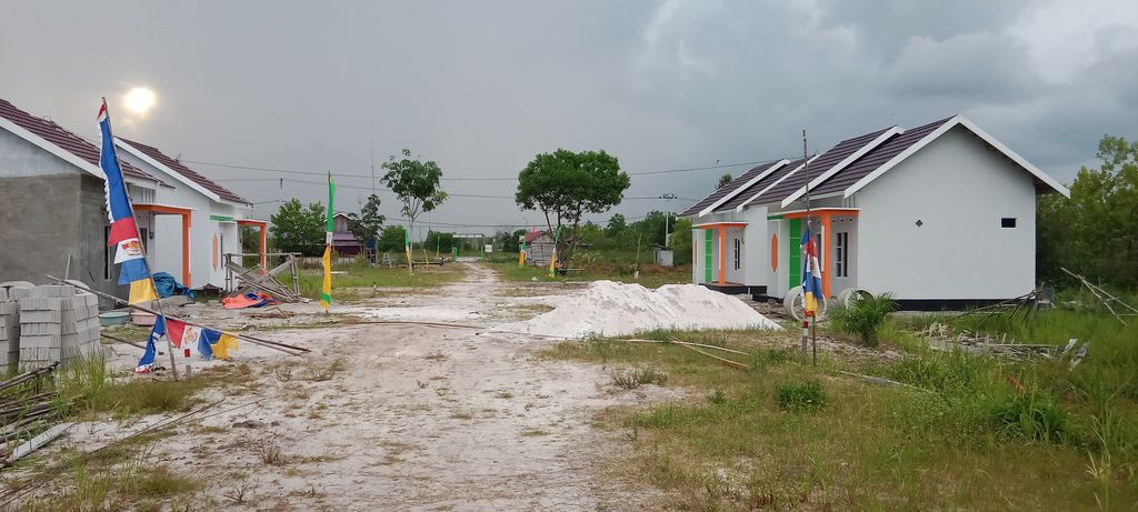 foto posisi tengah perumahan Banua Asri Talawang