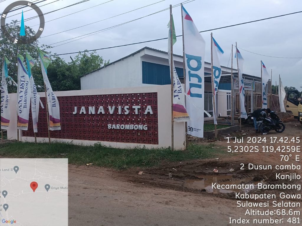 foto gerbang perumahan JANA VISTA BAROMBONG