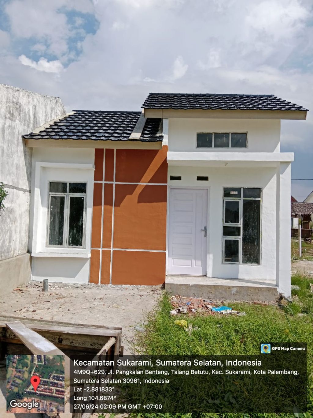 foto tampak rumah tipe 36 perumahan Kementerian Agama Tahap 2