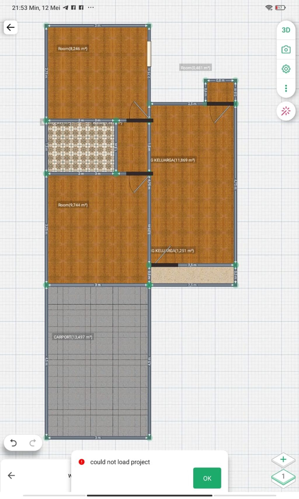 foto denah rumah tipe 36 perumahan Kementerian Agama Tahap 2