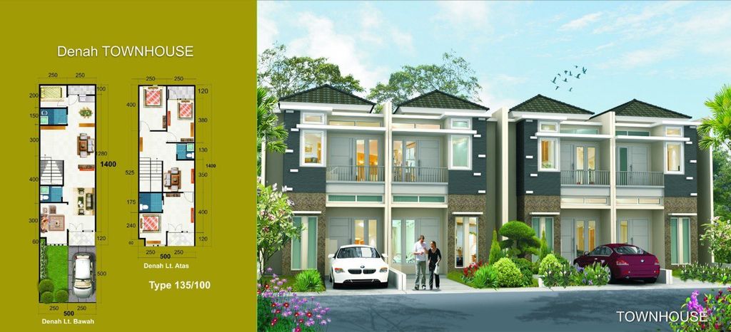 foto denah rumah tipe 70 perumahan THE EMERALD RESIDENCE