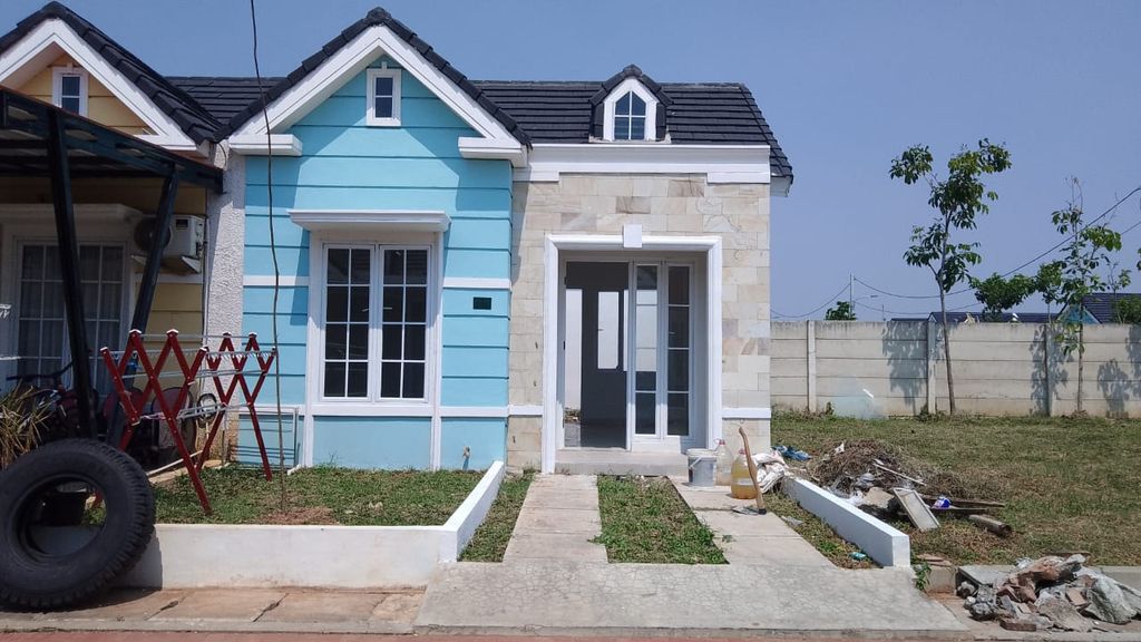 foto tampak rumah tipe 36/102 perumahan BRITANIA BEKASI (TAHAP 2)