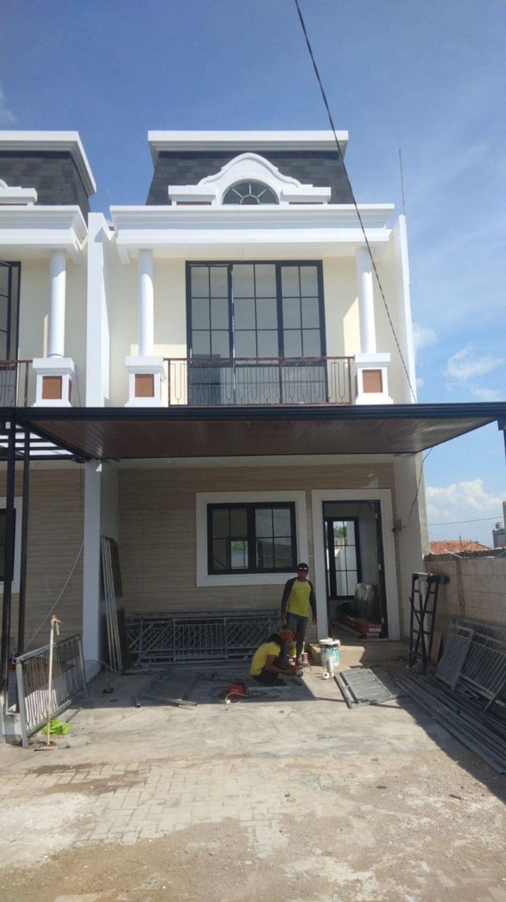 foto tampak rumah tipe 60 Compact Classic Athena 3 KT (806) perumahan G-Land Padalarang Estate