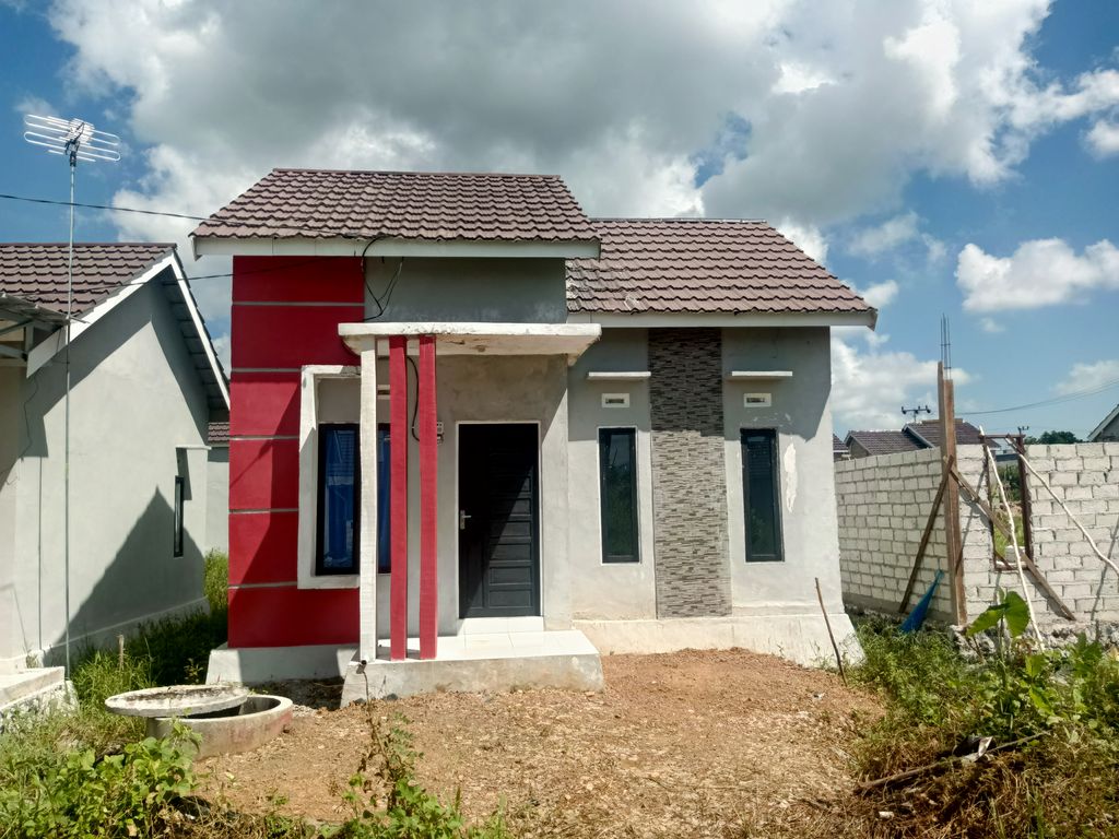 foto tampak rumah tipe 36 I perumahan PONDOK RABBANI 4 TAHAP 2