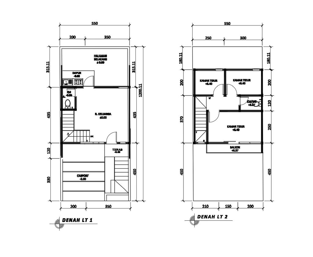 foto denah rumah tipe 60 Compact Modern HC (215) perumahan Bukit Sukanagara Resort