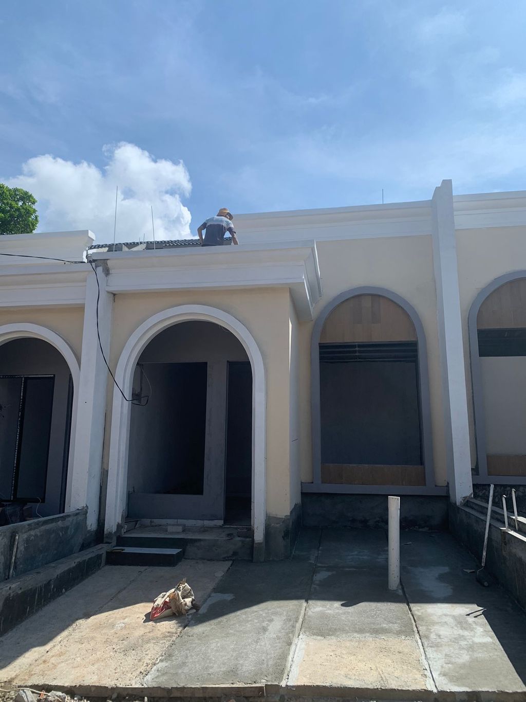 foto tampak rumah tipe 30 1 Lantai Kontur 1.5m perumahan G-Land Padalarang Valley