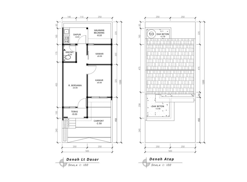 foto denah rumah tipe 30 1 Lantai Kontur 1.5m perumahan G-Land Padalarang Valley