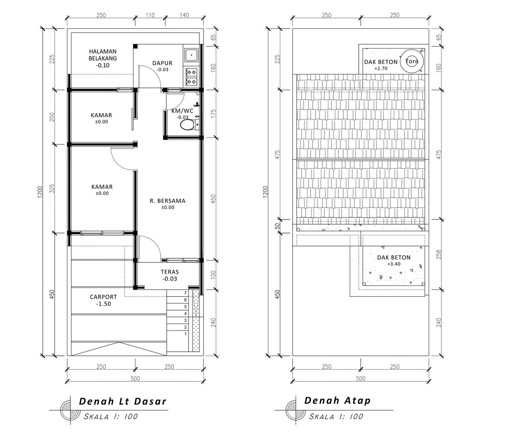 foto denah rumah tipe 30 1 Lantai Kontur 1.5m perumahan G-Land Padalarang Valley