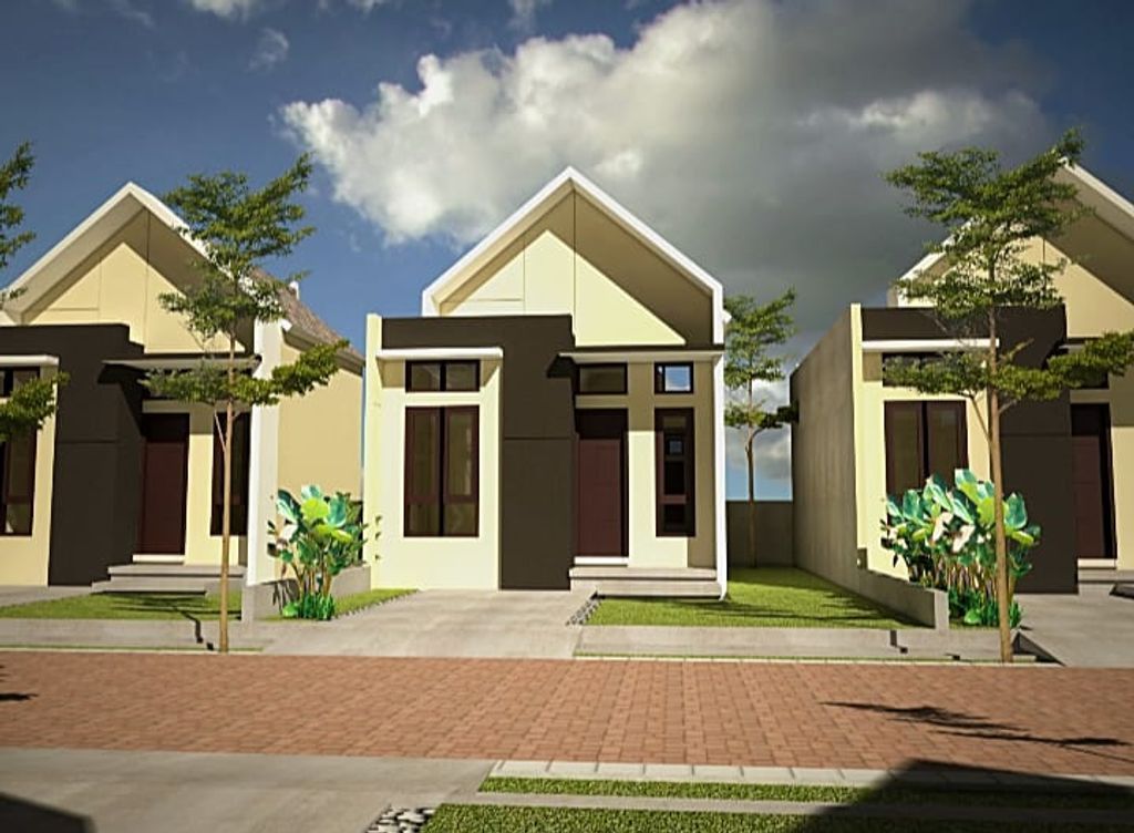 foto tampak rumah tipe 27/80 perumahan GOLDEN HOME TAHAP II