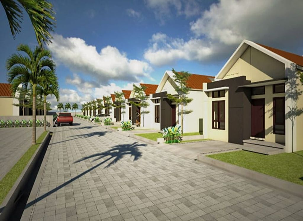 foto denah rumah tipe 27/80 perumahan GOLDEN HOME TAHAP II