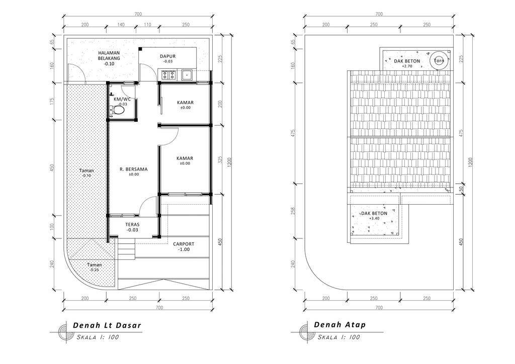 foto denah rumah tipe 30 1 Lantai Kontur 2.5m (407) perumahan G-Land Padalarang Valley