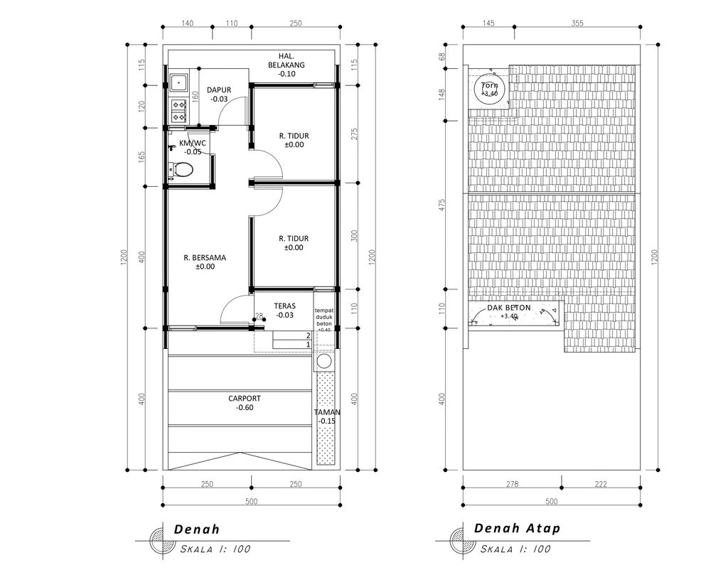 foto denah rumah tipe 30 New Compact HC Classic (3KT) (324) perumahan G-Land Padalarang Valley