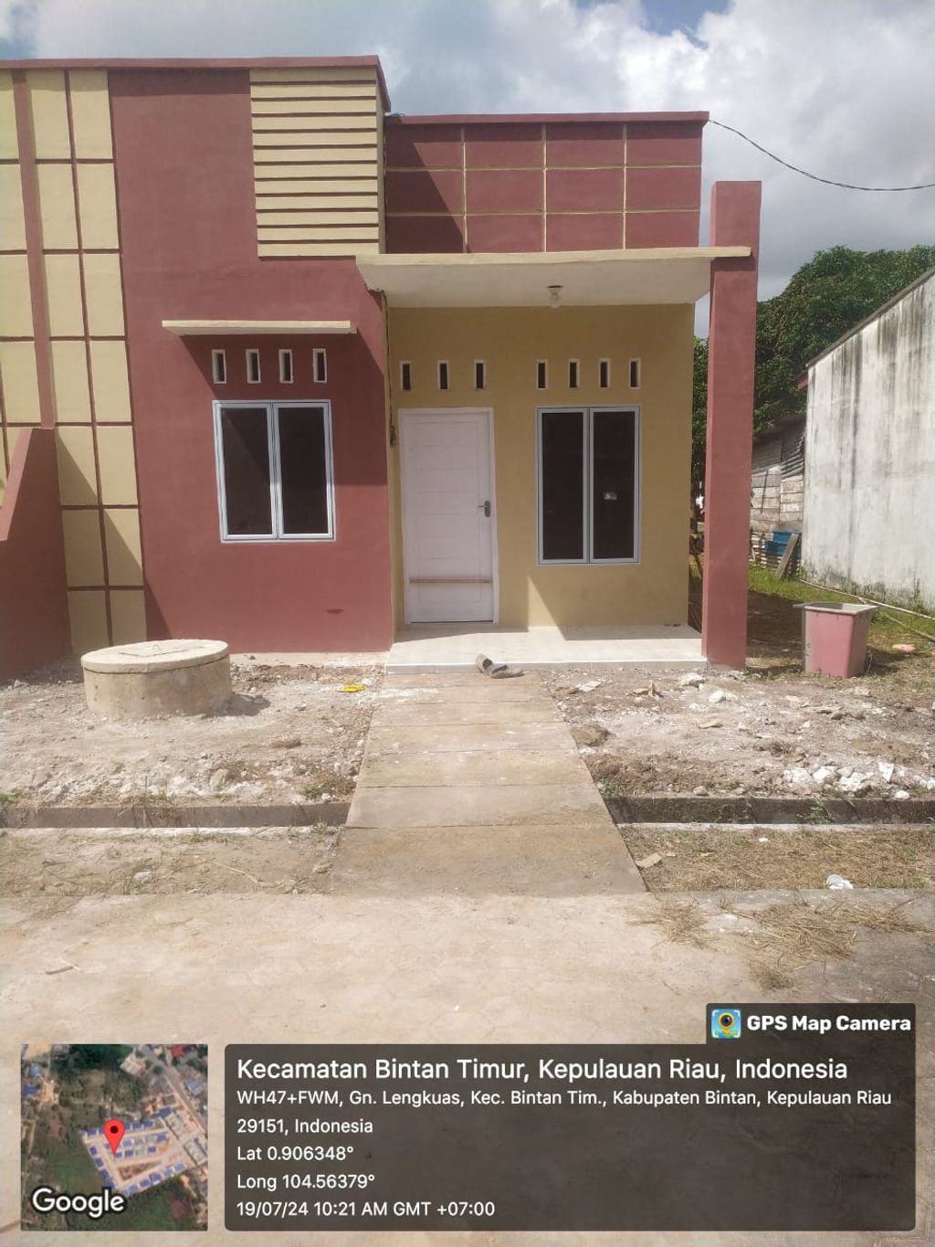 foto tampak rumah tipe 36 perumahan PERUM TIRTA KENCANA
