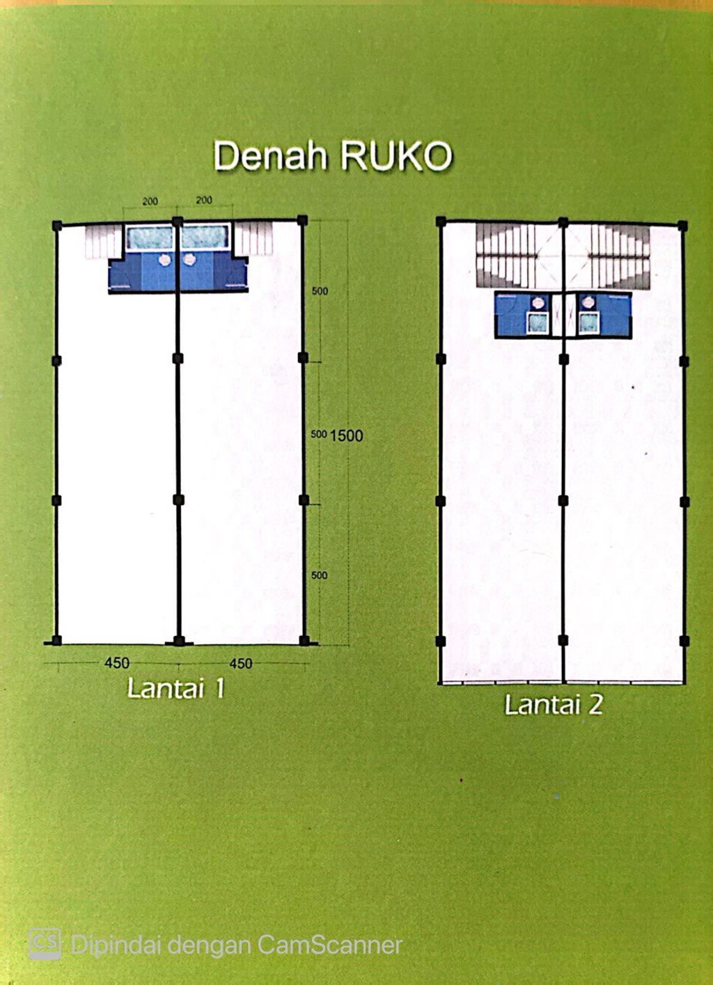 foto denah rumah tipe RUKO perumahan THE EMERALD RESIDENCE