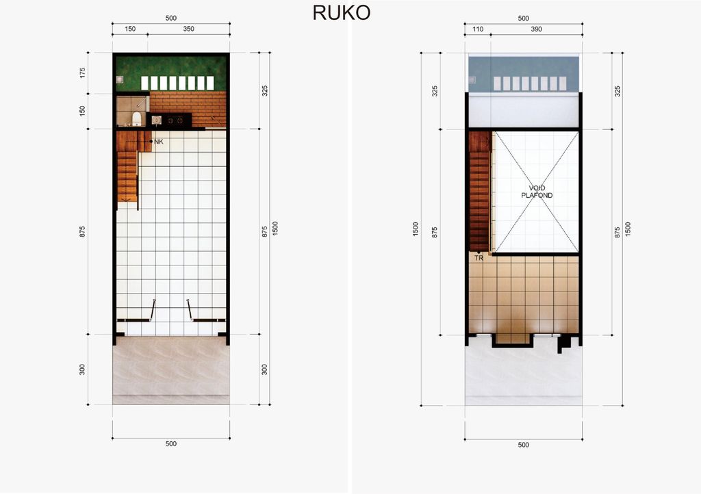 foto denah rumah tipe RUKO perumahan PESONA KAHURIPAN 11