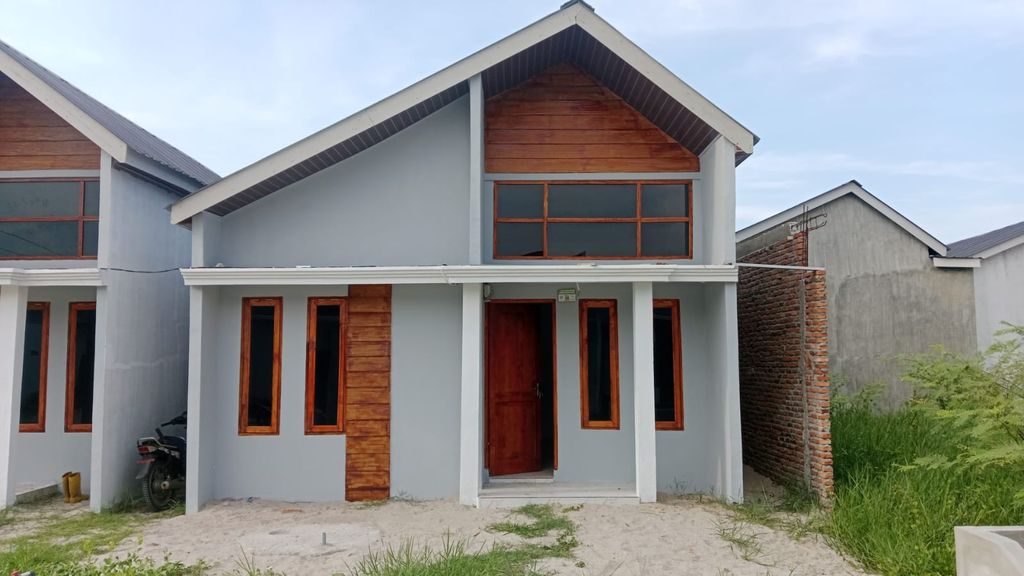 foto tampak rumah tipe 36 perumahan ZEED LAND CITY
