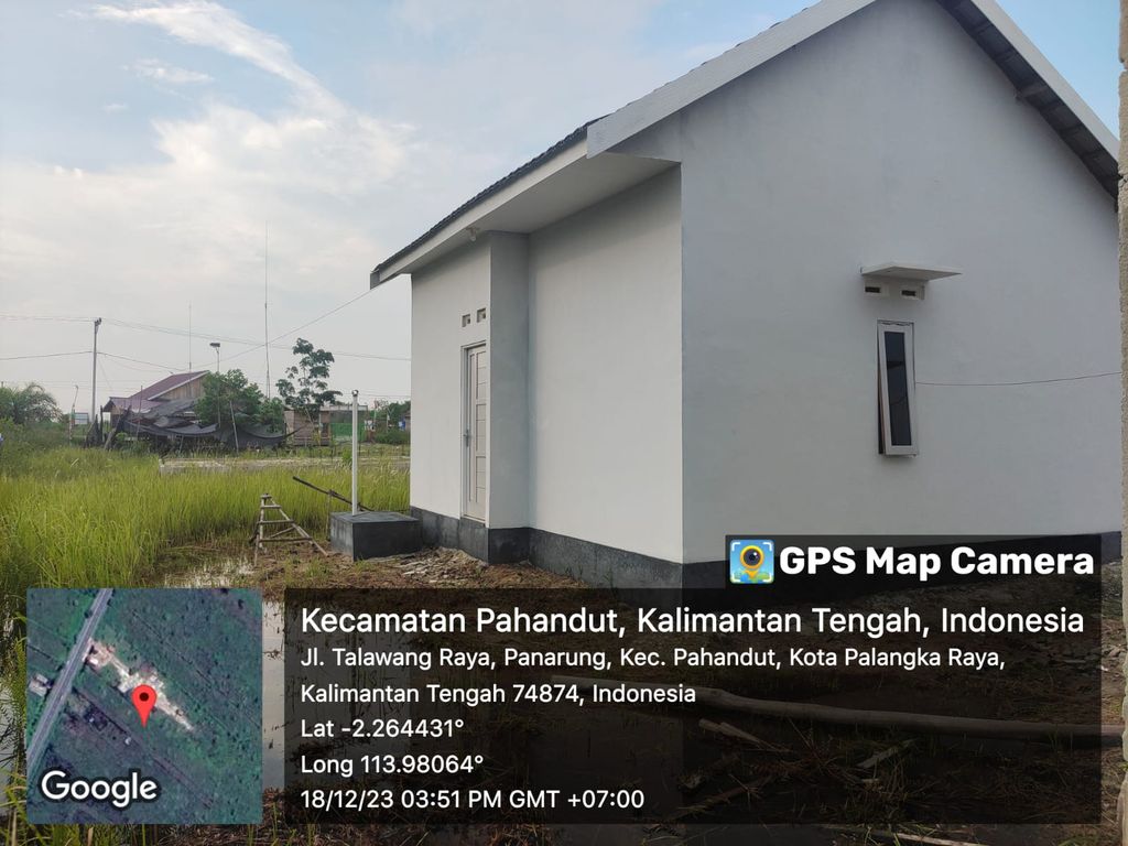 foto tampak rumah tipe BANUA B+ perumahan Banua Asri Talawang