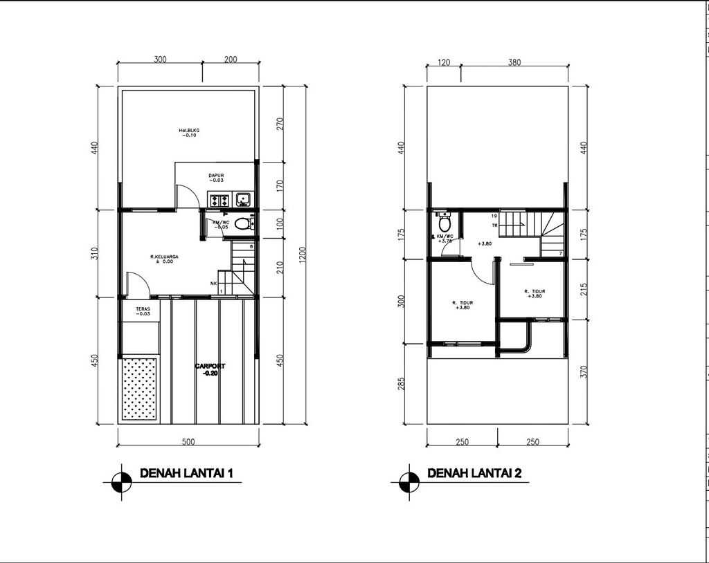 foto denah rumah tipe 38 Compact High Ceiling (2KT) (455) perumahan G-Land Ciwastra Park 2