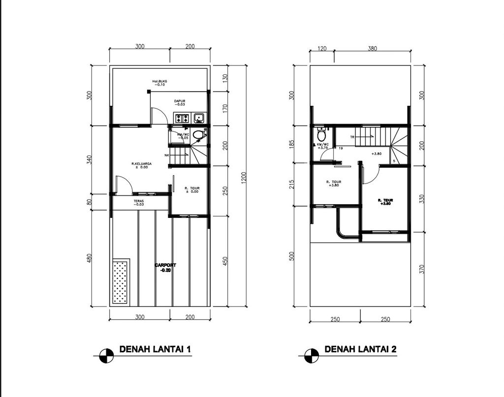 foto denah rumah tipe 43 Compact High Ceiling (3KT) (494) perumahan G-Land Ciwastra Park 2